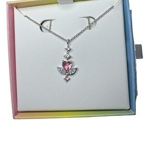 Bomb Party Kids Rhodium Plated Necklace